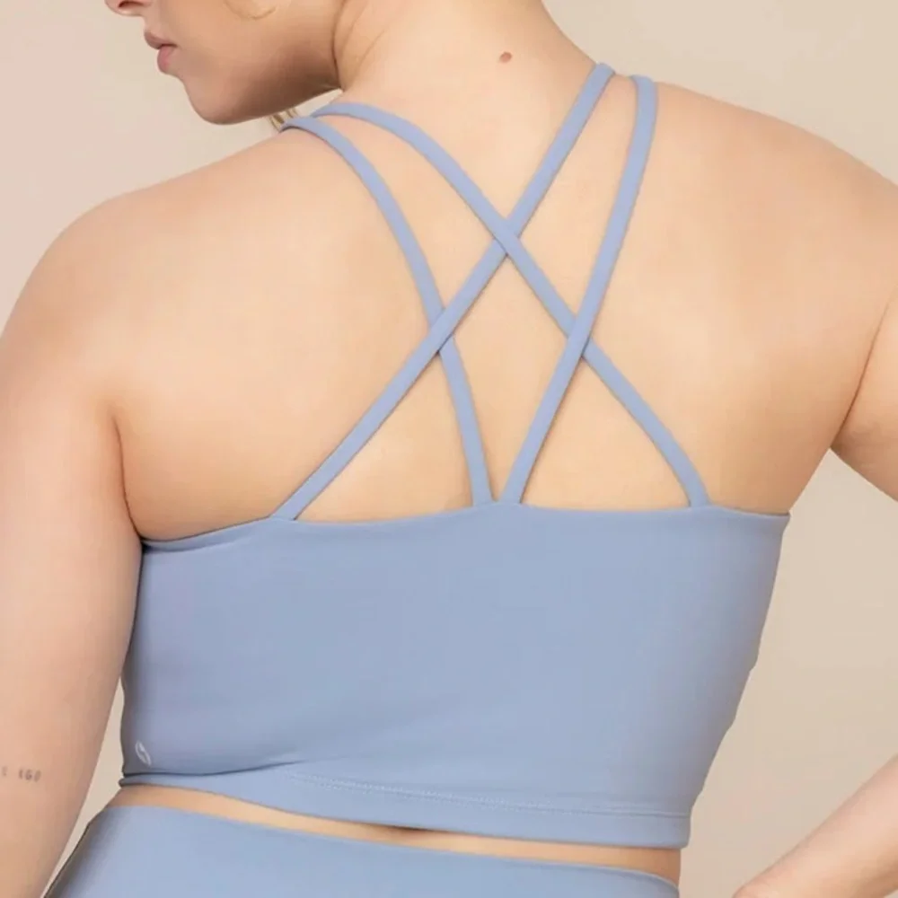 POPFLEX- Cleo Corset Crop Bralette - Blue Storm - Picture 2 of 5